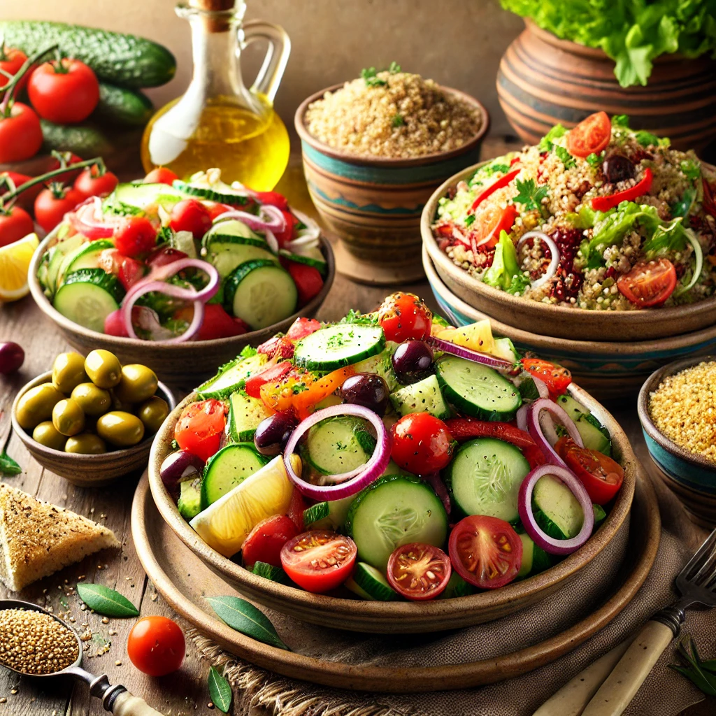 Mediterranean Salad Recipes for health,  wellness and active lifestyle