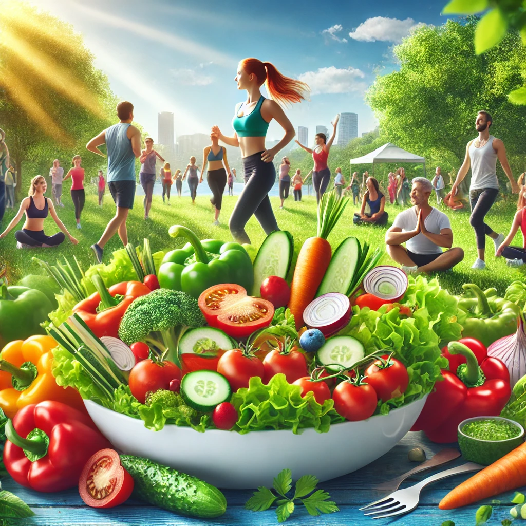 benefits of salad and nutritious salad recipes for active life style and exercising